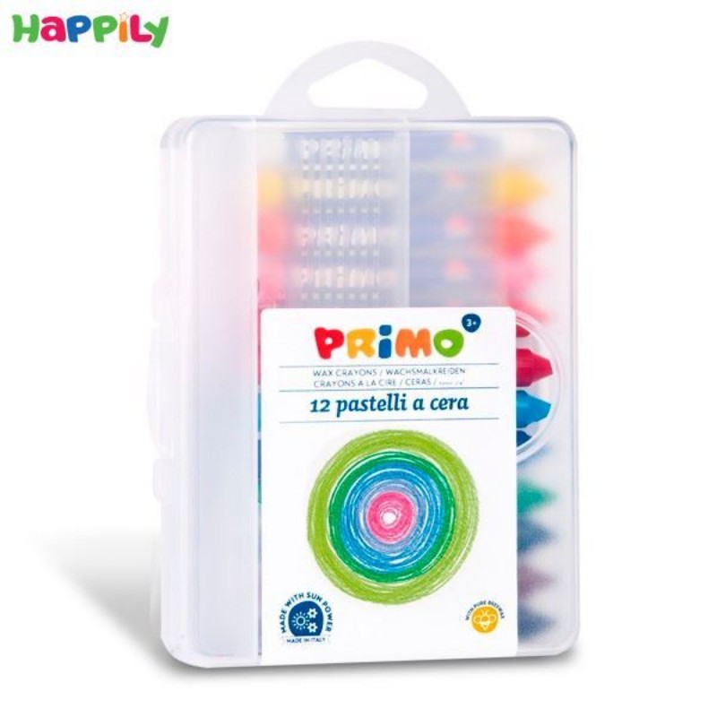 مداد شمعی Primo جعبه ای 12 رنگ 057PC12MXP