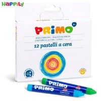 مداد شمعی Primo جعبه مقوایی 12 رنگ 051PC12I