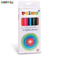 مداد رنگی Primo جعبه مقوایی 6 گوش 12 رنگ 503MAT12E