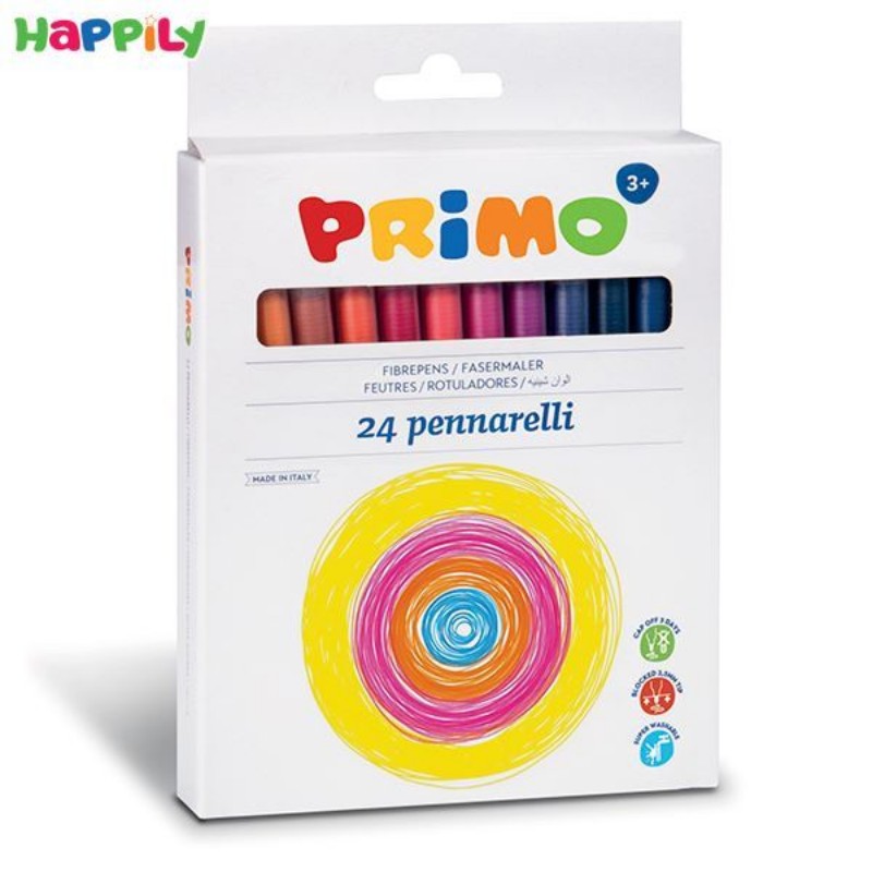 ماژیک نقاشی Primo قابل شستشو 24 رنگ 602PEN24