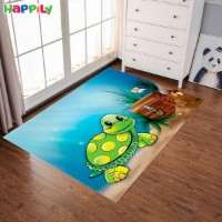 فرش اتاق کودک طرح لاکپشت 0018