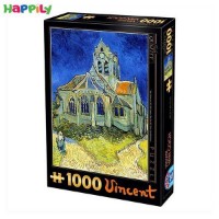 پازل D-Toys طرح نقاشی کلیسای اوور اثر ونسان ون گوگ 66916VG10