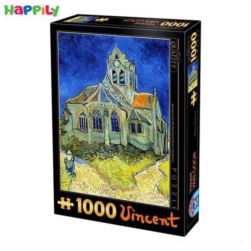 پازل D-Toys طرح نقاشی کلیسای اوور اثر ونسان ون گوگ 66916VG10