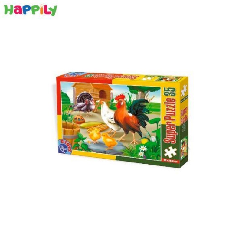 پازل D-Toys طرح پرندگان مزرعه 35 تکه 60198AN01