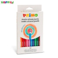 مداد رنگی Primo شش گوش 12 رنگ جامبو 510MAXI12E